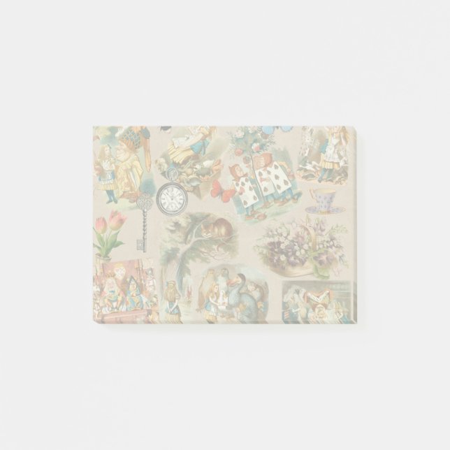  Nursery Alice Colourful 1800s Classic Wonderland  Post-it Notes (Front)
