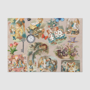 Nursery Alice Colourful 1800s Classic Wonderland Tissue Paper