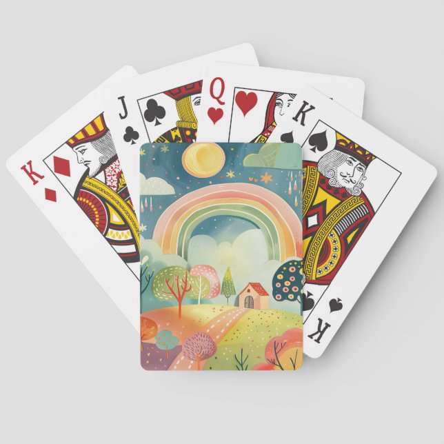 Nursery Art Design  Playing Cards (Back)
