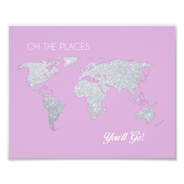 Nursery Art Oh the Places You'll Go Artwork Photo Print (Front)