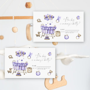 Nursery baby shower, How big is mummy's belly game Enclosure Card