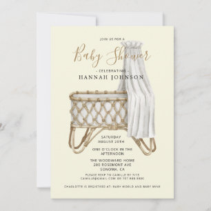 Nursery Boho Modern Baby Shower Invitation