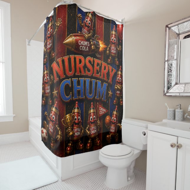 Nursery chums of Arcadia/shower curtain (In Situ)