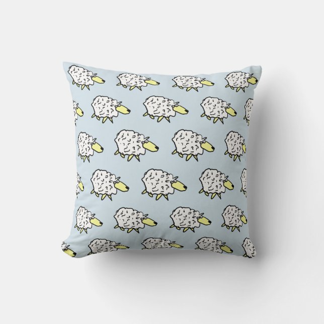 Nursery Cushion with Sheep Design (Front)