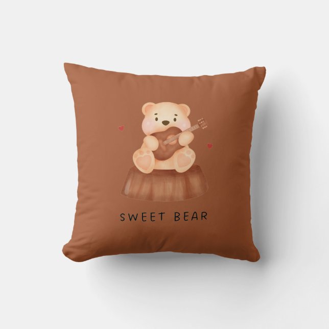 Nursery Decor Throw Pillow (Front)