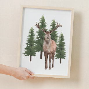 Nursery Decor Woodland Animal Wall Art Decor 
