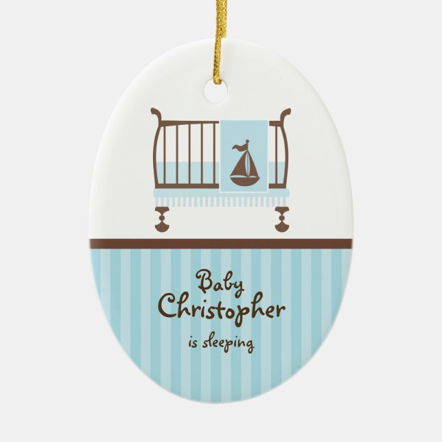 Nursery Door Hanger Ceramic Tree Decoration (Front)