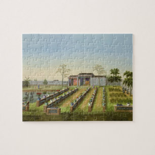 Nursery Garden, c.1820-40 (w/c on paper) Jigsaw Puzzle