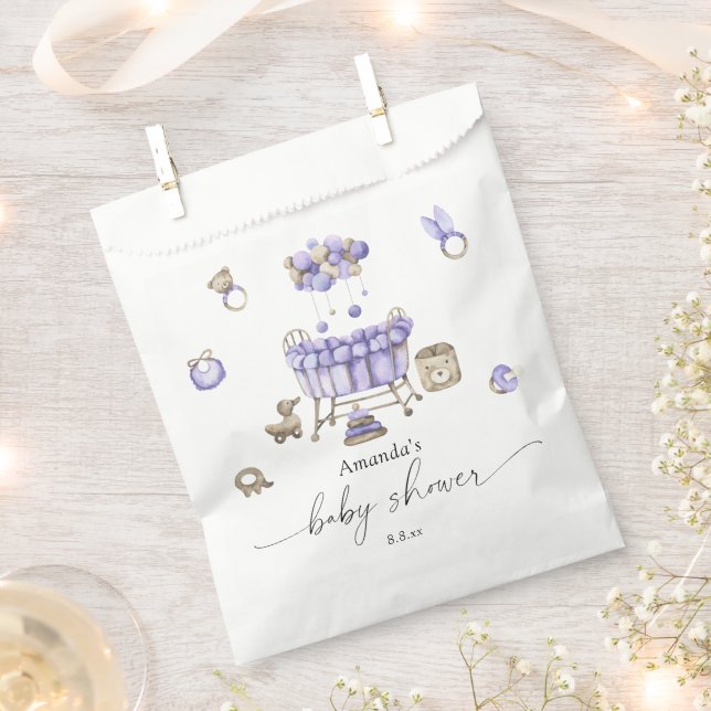 Nursery gender neutral Baby shower Favour Bag (Clipped)