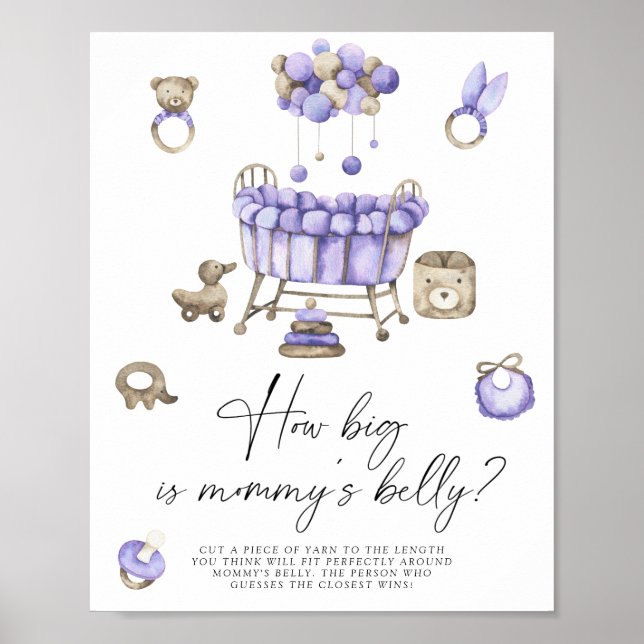 Nursery - how big is mummy's belly game  poster (Front)