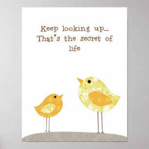 Nursery kids room wall art (keep looking up)