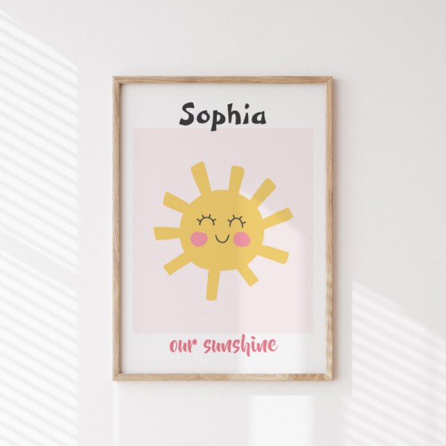 Nursery\Kids Sun Personalised Sunshine Custom Poster (Creator Uploaded)