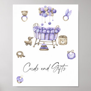 Nursery mobile - CARDS AND GIFTS Poster