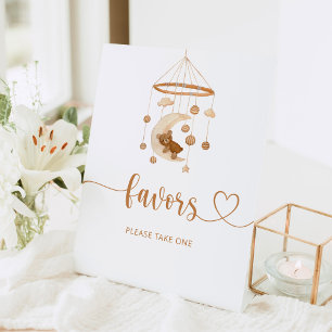 Nursery mobile Favour please take one Pedestal Sig Sign