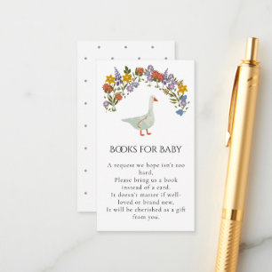 Nursery Mother Goose Wildflowers Books For Baby Enclosure Card
