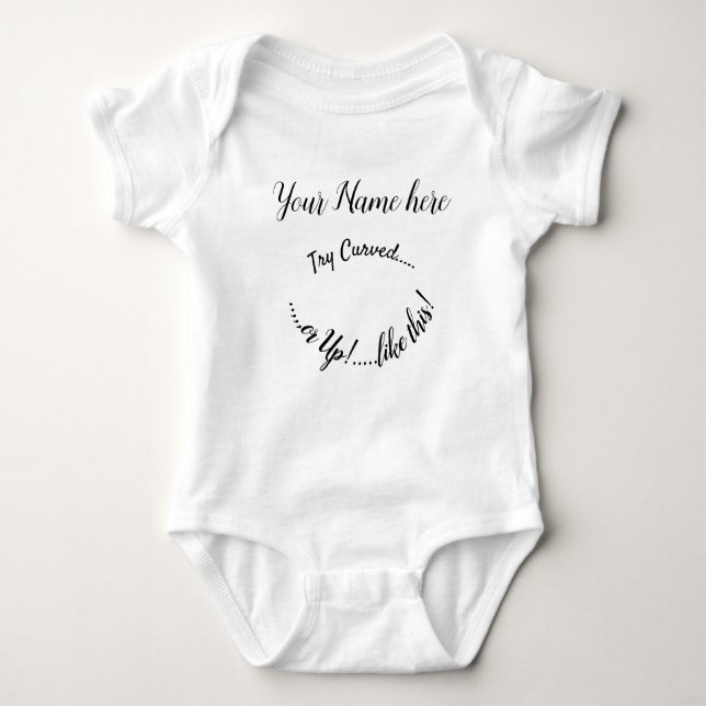 Nursery name Baby romper t-Shirt One-piece Baby Bodysuit (Front)