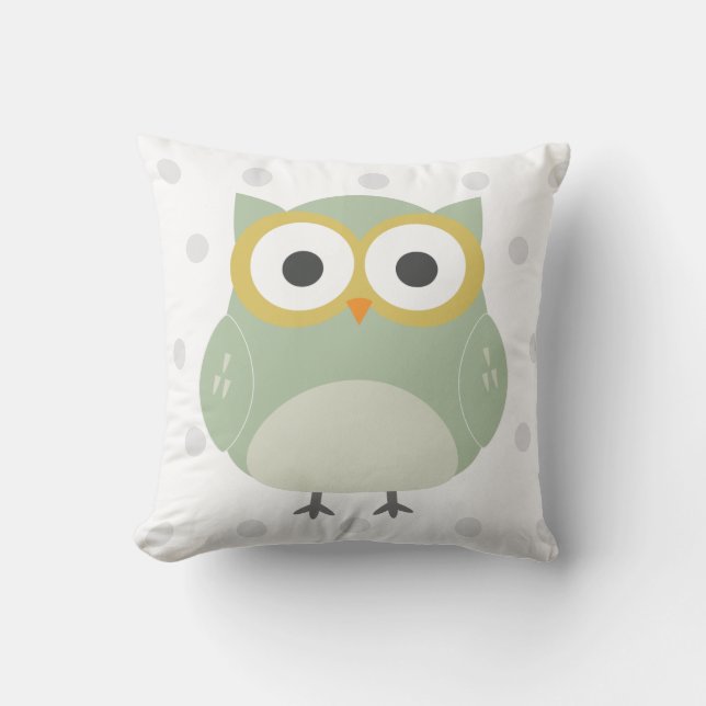 nursery owl pillow (Front)