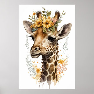 Nursery Pictures of Animals: Giraffe Poster