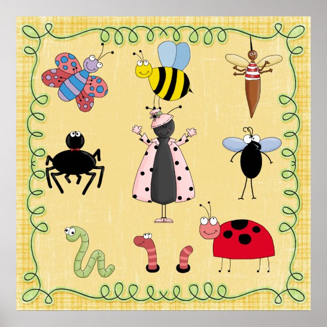 Nursery Poster Bugs (Front)