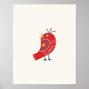 Nursery Print Minimalist Bird Poster