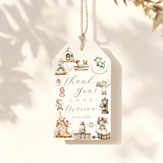 Nursery Rhyme Baby Shower Gift Tags (Creator Uploaded)