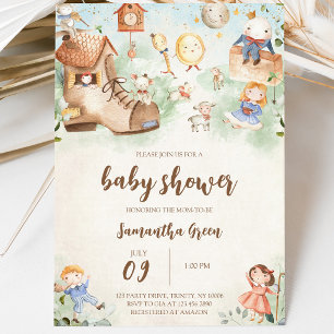 Nursery Rhyme Baby Shower Invitation