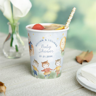 Nursery Rhyme Baby Shower Paper Cups
