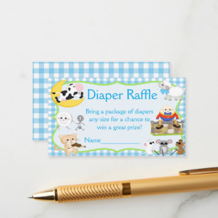Nursery Rhyme Diaper Raffle Enclosure Card