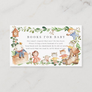 Nursery Rhymes Baby Shower Books For Baby Enclosure Card