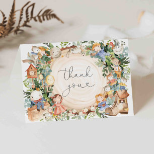 Nursery Rhymes Baby Shower Thank You Card