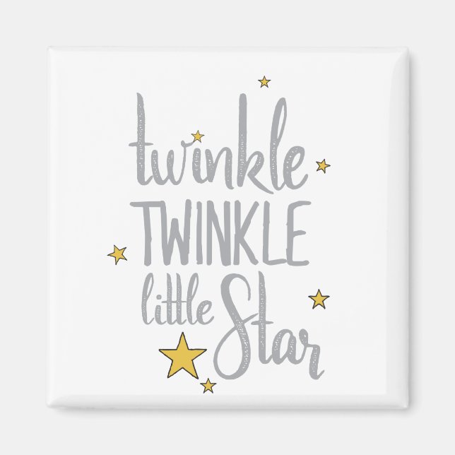 Nursery Rhymes Image Twinkle Twinkle Little Design Magnet (Front)