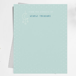 Nursery stationery baby boy cute Note Card