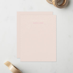 Nursery stationery baby pink cute Note Card