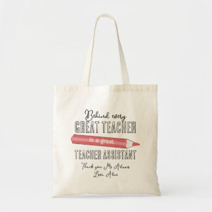 nursery teaching assistant  personalised tote bag