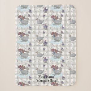 Nursery Theme Duck Balloon Baby Blanket