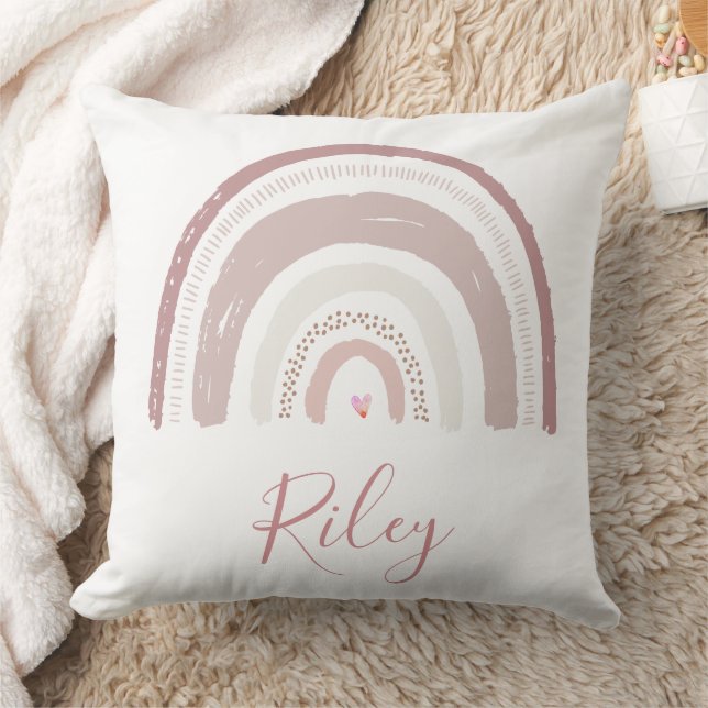 Nursery Throw Cushion - Rainbow Salmon (Blanket)