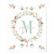 Nursery wall art print Monogram nursery poster