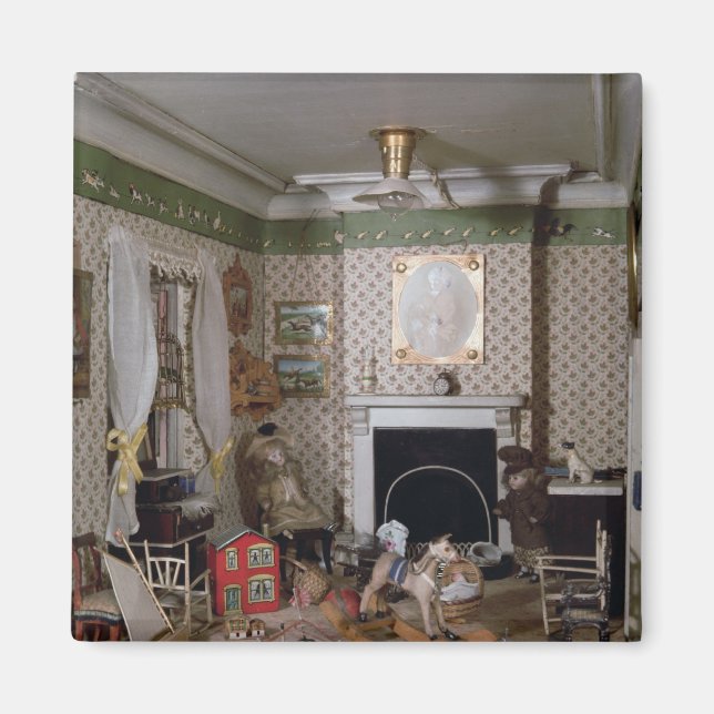 Nursery with toys from 'Miss Miles' House', 1890 Magnet (Front)