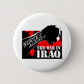 Nurses Against the War in Iraq 6 Cm Round Badge