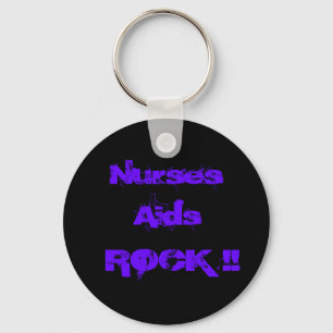 Nurses Aids Rock 2 Key Ring
