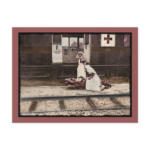 Nurses and Wounded at Train Station