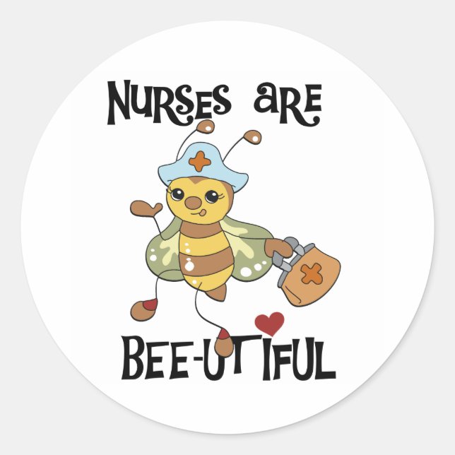 Nurses are Beautiful Stickers (Front)
