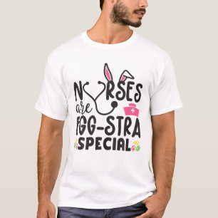Nurses Are Egg-Stra Special, Nurse Bunny Ears Happ T-Shirt