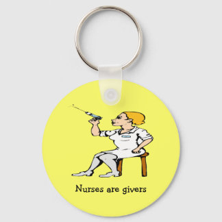 Nurses are givers key ring