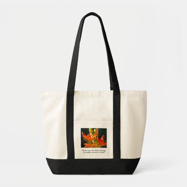 Nurses are Silver Lining in another Person's Cloud Tote Bag (Front)