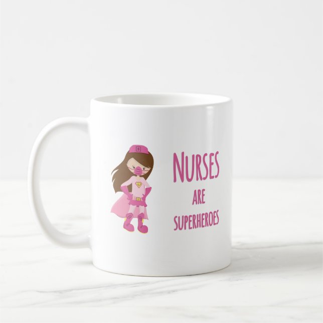Nurses are Superheroes Coffee Mug (Left)
