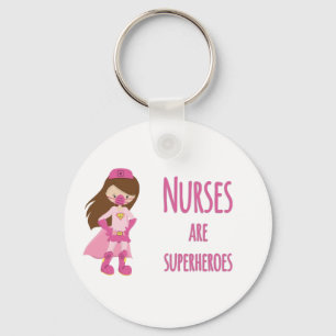 Nurses are Superheroes Key Ring