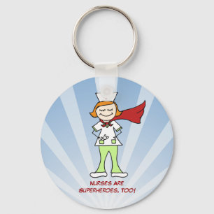 Nurses Are Superheroes Key Ring