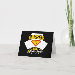 nurses are superheroes thank you card