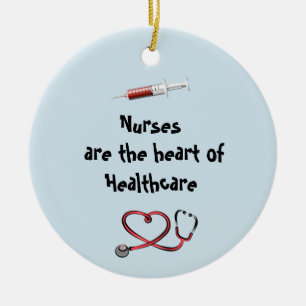 Nurses are the heart of healthcare ornament